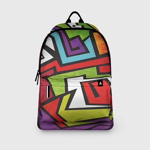 Рюкзак Цветные граффити / 3D-принт – фото 3