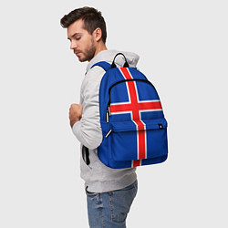 Рюкзак Флаг Исландии, цвет: 3D-принт — фото 2