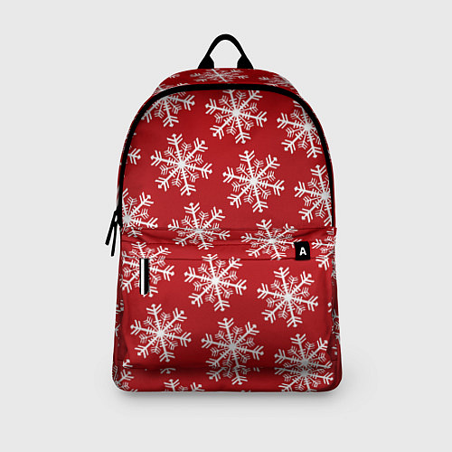 Рюкзак Новогодние Снежинки / 3D-принт – фото 3
