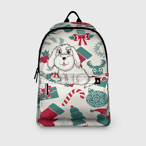 Рюкзак Новогодний щенок / 3D-принт – фото 3