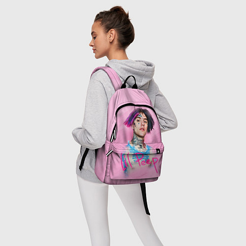 Рюкзак Lil Peep: Pink Style / 3D-принт – фото 6