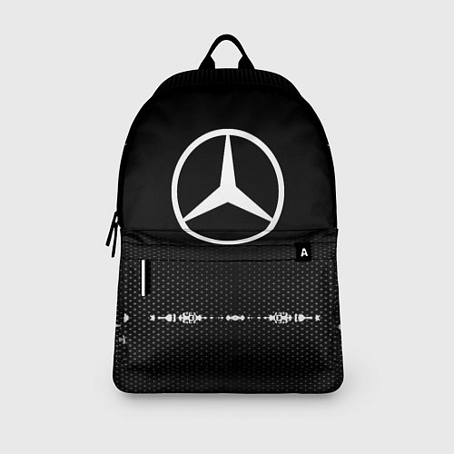 Рюкзак Mercedes: Black Abstract / 3D-принт – фото 3