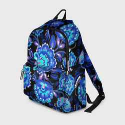 Рюкзак Синяя хохлома, цвет: 3D-принт