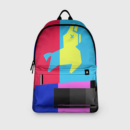 Рюкзак Цветная Лама / 3D-принт – фото 3