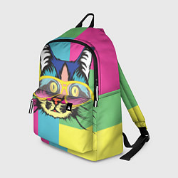 Рюкзак Поп-арт котик, цвет: 3D-принт