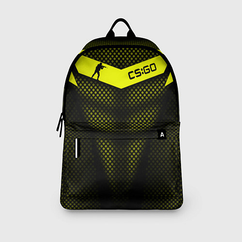 Рюкзак CS:GO Yellow Carbon / 3D-принт – фото 3
