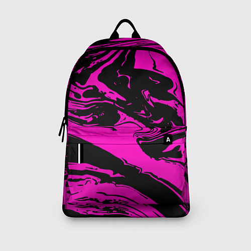Рюкзак Черно-розовый акрил / 3D-принт – фото 3