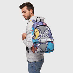 Рюкзак Влюбленный енот, цвет: 3D-принт — фото 2
