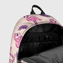 Рюкзак Фламинго: розовый мотив, цвет: 3D-принт — фото 2