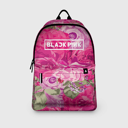 Рюкзак Black Pink: Abstract Flowers / 3D-принт – фото 3