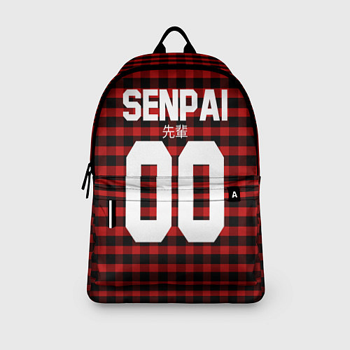 Рюкзак Senpai 00: Red Grid / 3D-принт – фото 3