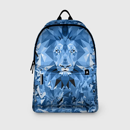Рюкзак Сине-бело-голубой лев / 3D-принт – фото 3