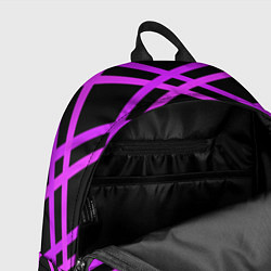 Рюкзак Black Pink: Neon Lines, цвет: 3D-принт — фото 2