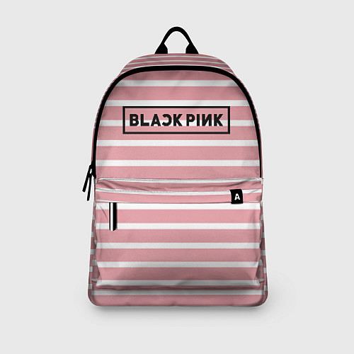 Рюкзак Black Pink: Striped Geometry / 3D-принт – фото 3