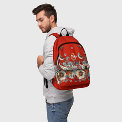 Рюкзак Орнамент с птицами, цвет: 3D-принт — фото 2
