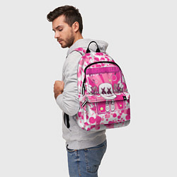 Рюкзак Marshmello: Pink Fashion, цвет: 3D-принт — фото 2