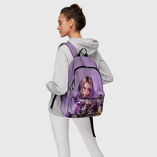 Рюкзак Billie Eilish: Violet Fashion / 3D-принт – фото 6
