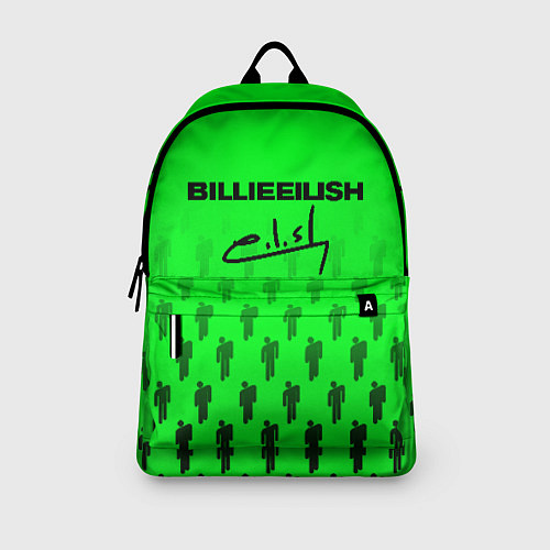 Рюкзак Billie Eilish: Green Autograph / 3D-принт – фото 3