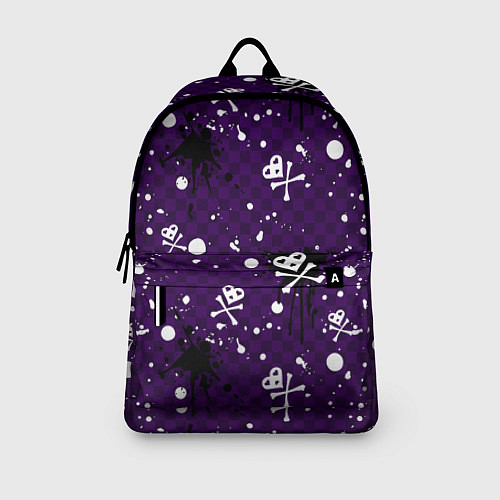 Рюкзак Эмо 2007 фиолетовый фон / 3D-принт – фото 3