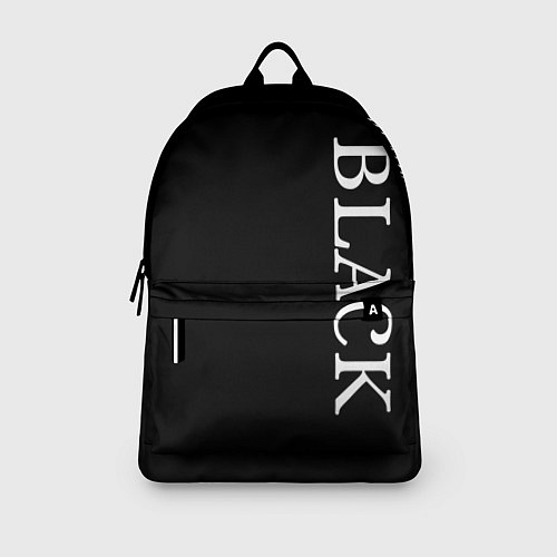 Рюкзак Чёрная футболка с текстом / 3D-принт – фото 3