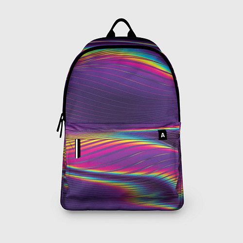 Рюкзак Разноцветные волнообразные / 3D-принт – фото 3
