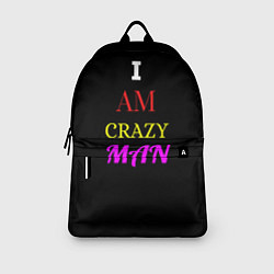 Рюкзак I am crazy man, цвет: 3D-принт — фото 2