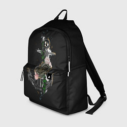 Рюкзак Якорь с компасом и цветами, цвет: 3D-принт