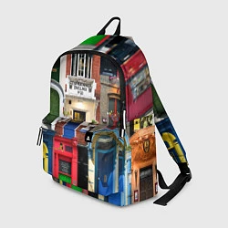 Рюкзак London doors цифровой коллаж, цвет: 3D-принт
