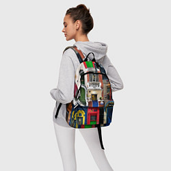 Рюкзак London doors цифровой коллаж, цвет: 3D-принт — фото 2