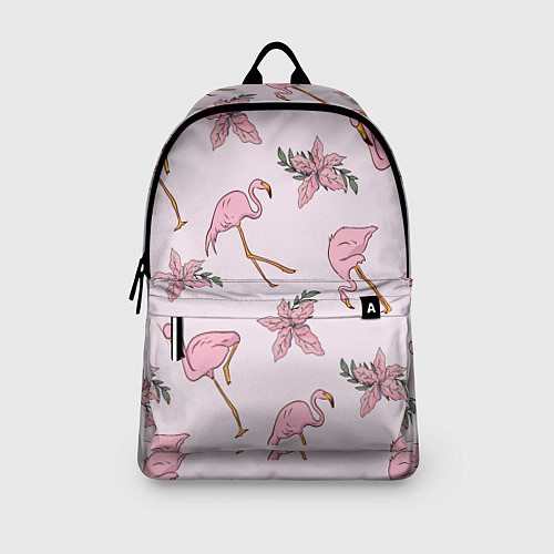 Рюкзак Розовый фламинго / 3D-принт – фото 3