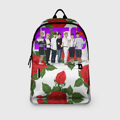 Рюкзак BTS Roses White / 3D-принт – фото 3