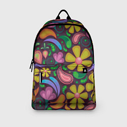 Рюкзак Летние цветы узор на темном, цвет: 3D-принт — фото 2