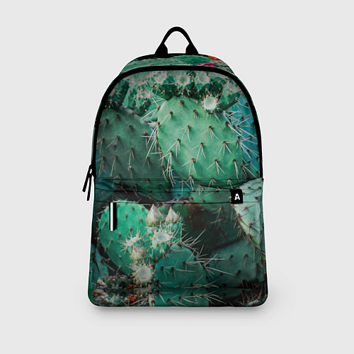 Рюкзак Кактусы с цветами реализм / 3D-принт – фото 3