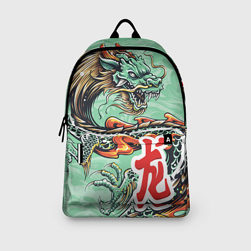 Рюкзак Изумрудный дракон / 3D-принт – фото 3