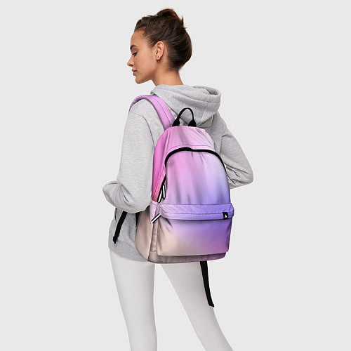 Рюкзак Светлый градиент розовый мода / 3D-принт – фото 6