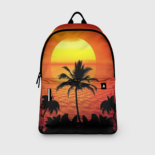 Рюкзак Пальмы на фоне моря / 3D-принт – фото 3