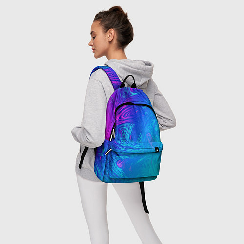 Рюкзак BACKGROUND IN NEON / 3D-принт – фото 6