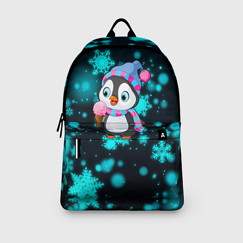 Рюкзак Новогодний пингвин / 3D-принт – фото 3