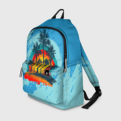 Рюкзак Море Пальмы Песок, цвет: 3D-принт