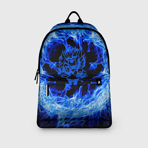 Рюкзак Лев в синем пламени / 3D-принт – фото 3
