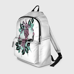 Рюкзак Череп с японскими цветами, цвет: 3D-принт