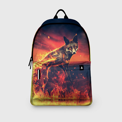 Рюкзак Огненная лиса / 3D-принт – фото 3
