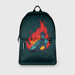 Рюкзак Бирюзовый дракон, цвет: 3D-принт — фото 2