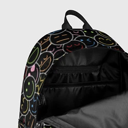 Рюкзак SLAVA MARLOW - Неоновые смайлы, цвет: 3D-принт — фото 2