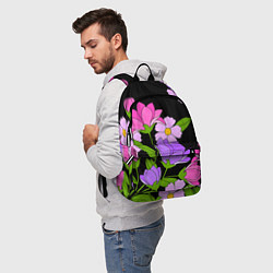 Рюкзак Ночные цветы, цвет: 3D-принт — фото 2