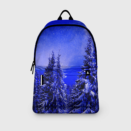 Рюкзак Зимний лес / 3D-принт – фото 3