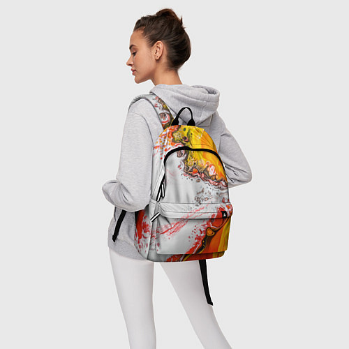 Рюкзак Рисунок желтой краской / 3D-принт – фото 6