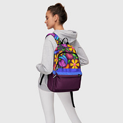 Рюкзак Мультяшные Цветы, цвет: 3D-принт — фото 2