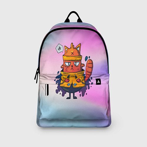 Рюкзак Кот в желтом дождевике / 3D-принт – фото 3