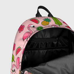 Рюкзак Фламинго Лето, цвет: 3D-принт — фото 2